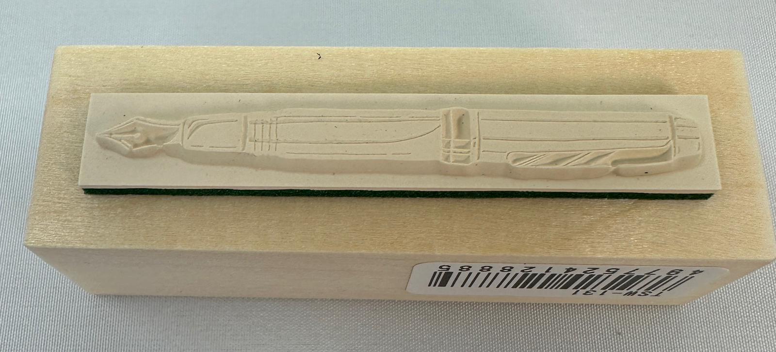Beverly Enterprises Wood Rubber Stamp - Ink no Aibo Fountain Pen - Image 2