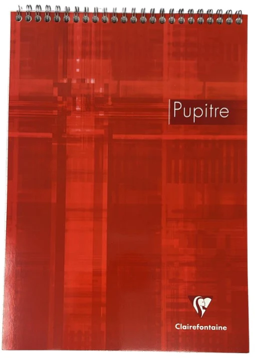 Clairefontaine Wirebound Notepad Pupitre Lined + Margin A4 160 Pages – Assorted Covers