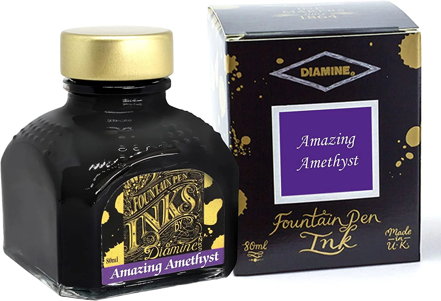 Diamine Fountain pen Inks 80ml - Amazing Amethyst