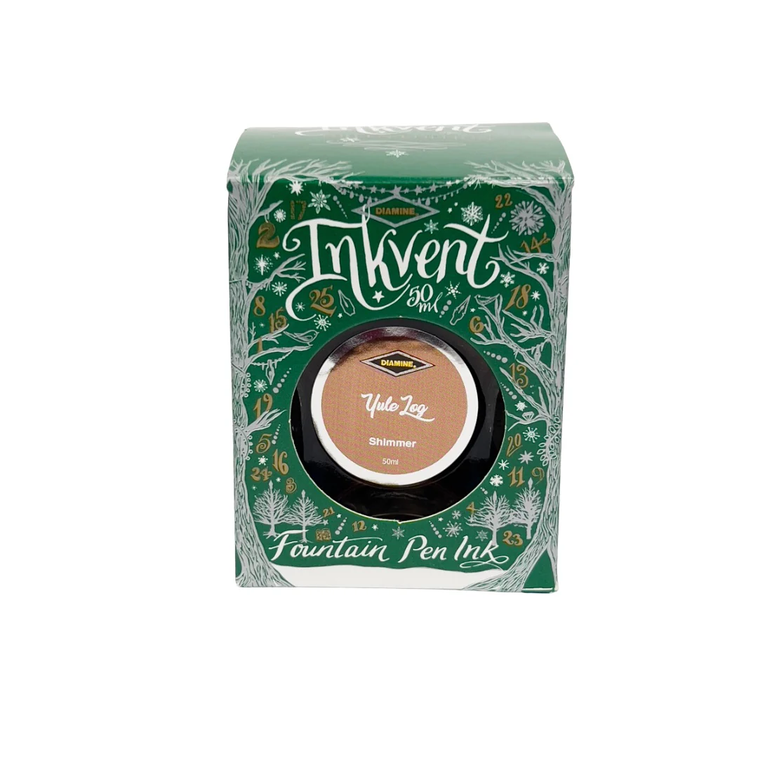 Diamine Green Edition Inkvent  - Yule Log (50ml) - Image 2