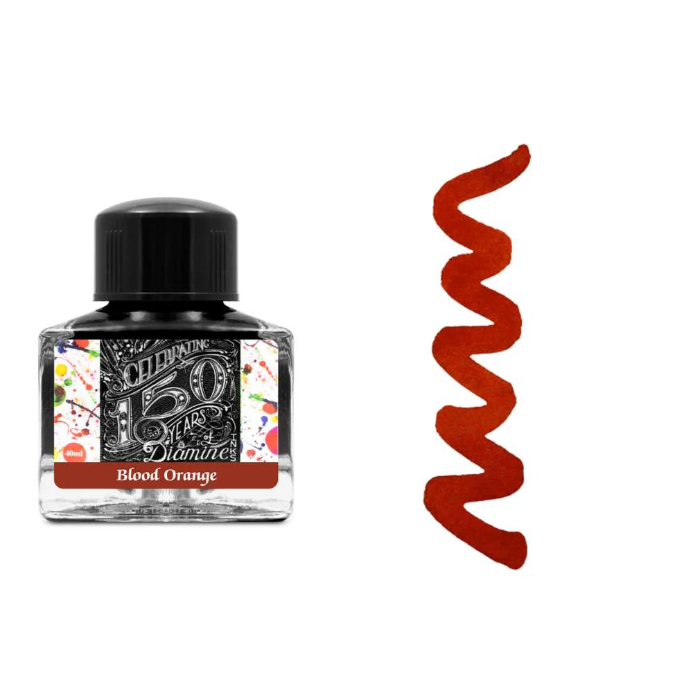 Diamine Inks 40ml Anniversary Edition Ink Bottle - Blood Orange