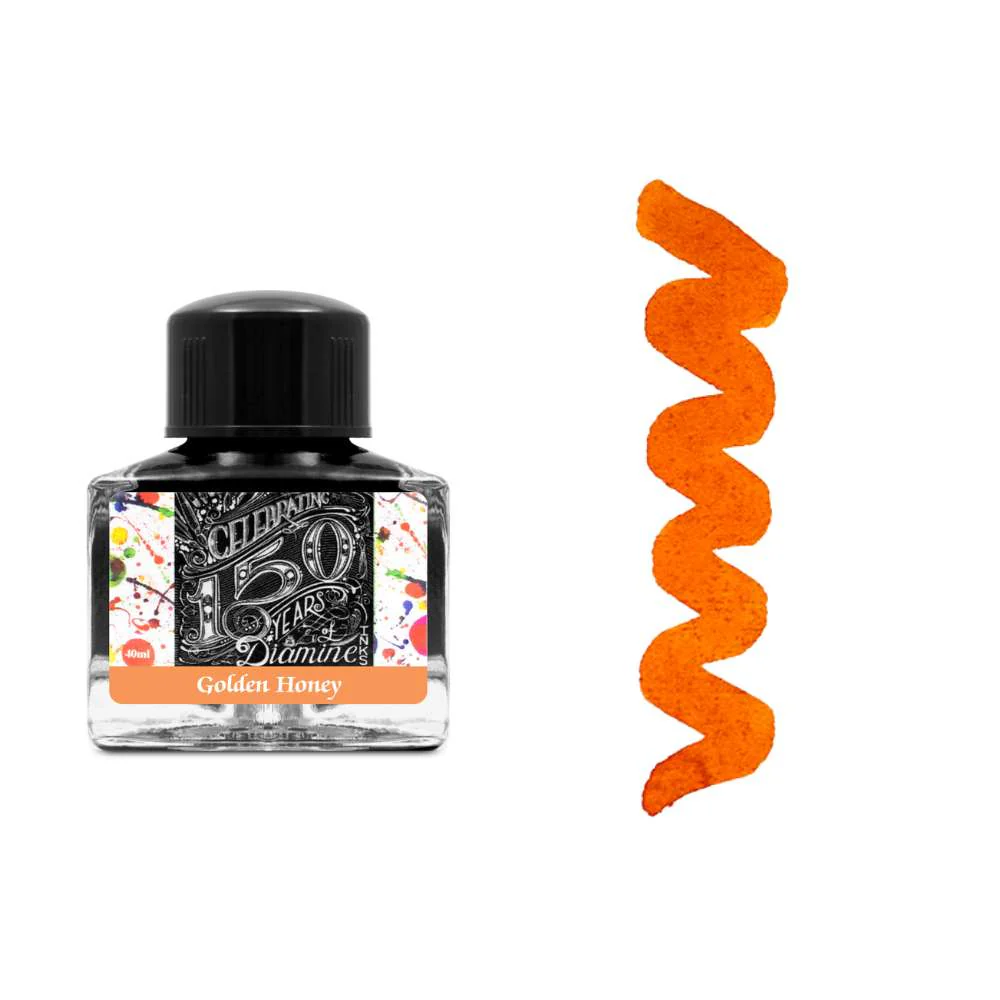 Diamine Inks 40ml Anniversary Edition Ink Bottle - Golden Honey