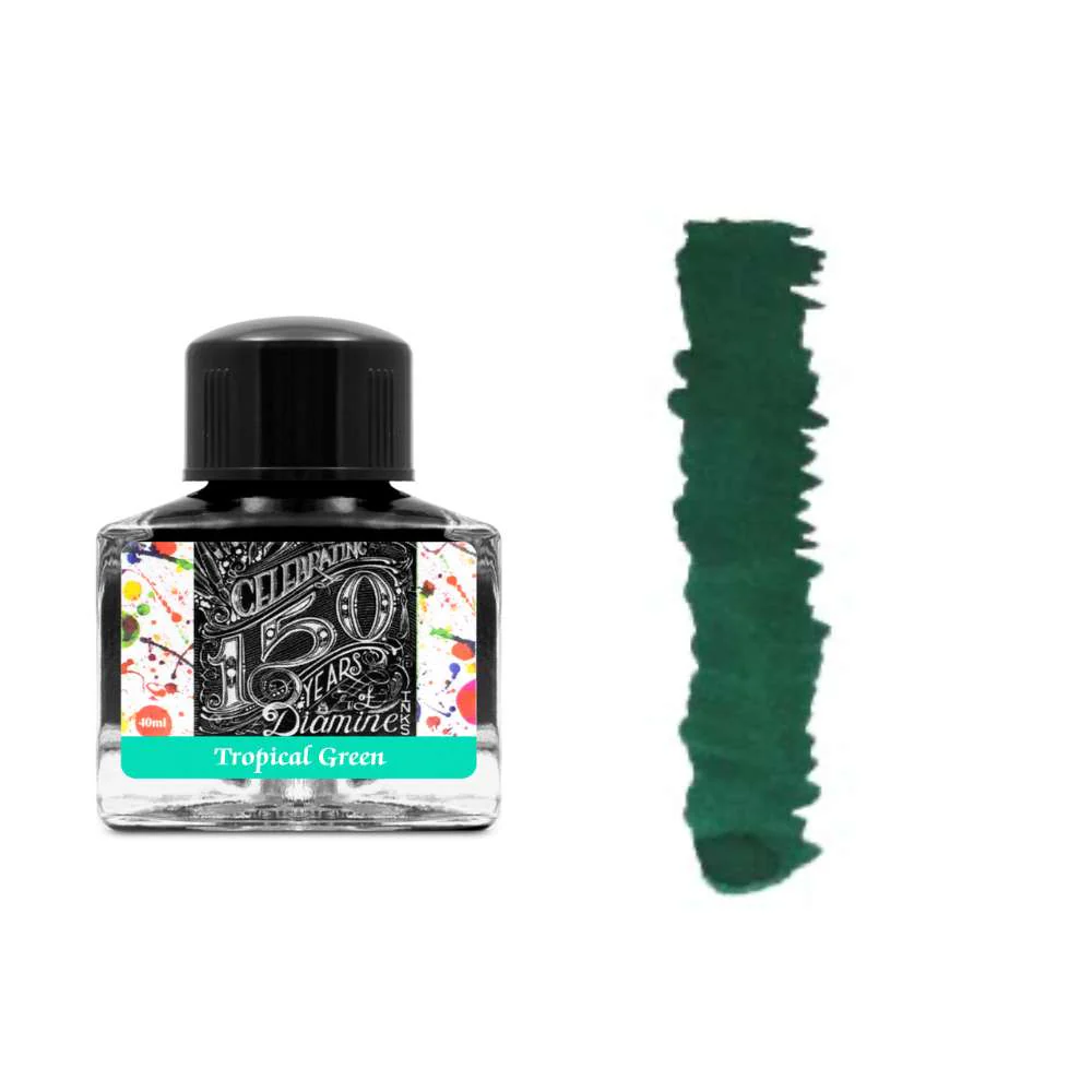 Diamine Inks 40ml Anniversary Edition Ink Bottle - Tropical Green