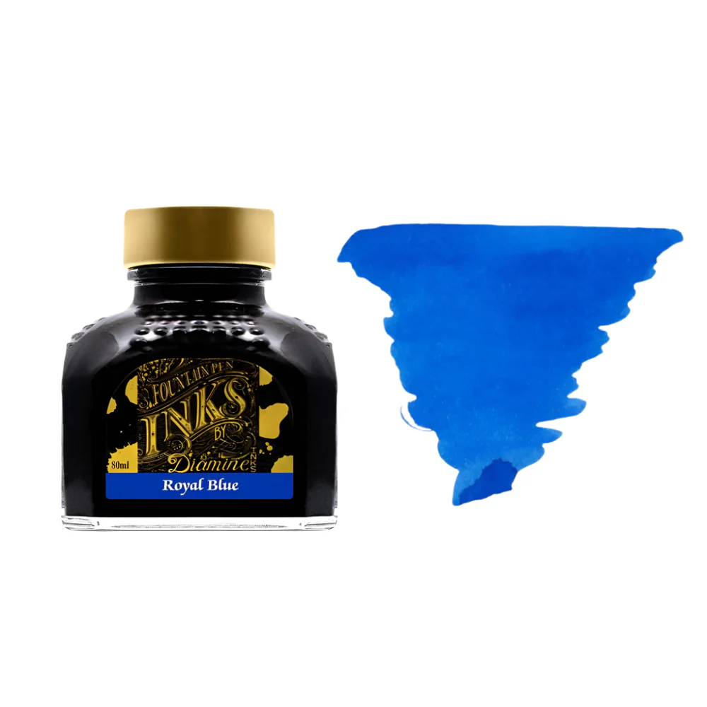 Diamine Inks 80ml Ink Bottle - Royal  Blue