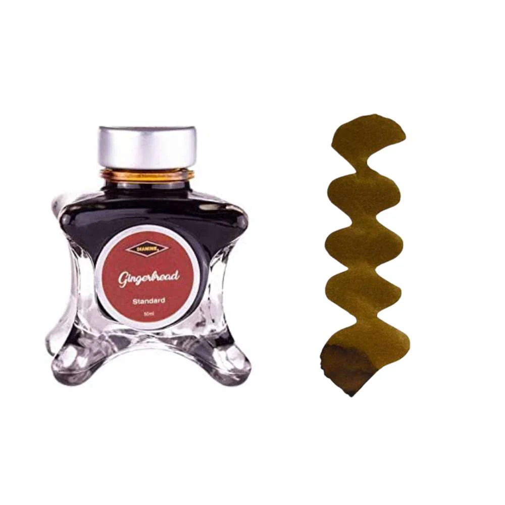 Diamine Inkvent Blue Edition 50ml Ink Bottle - Gingerbread