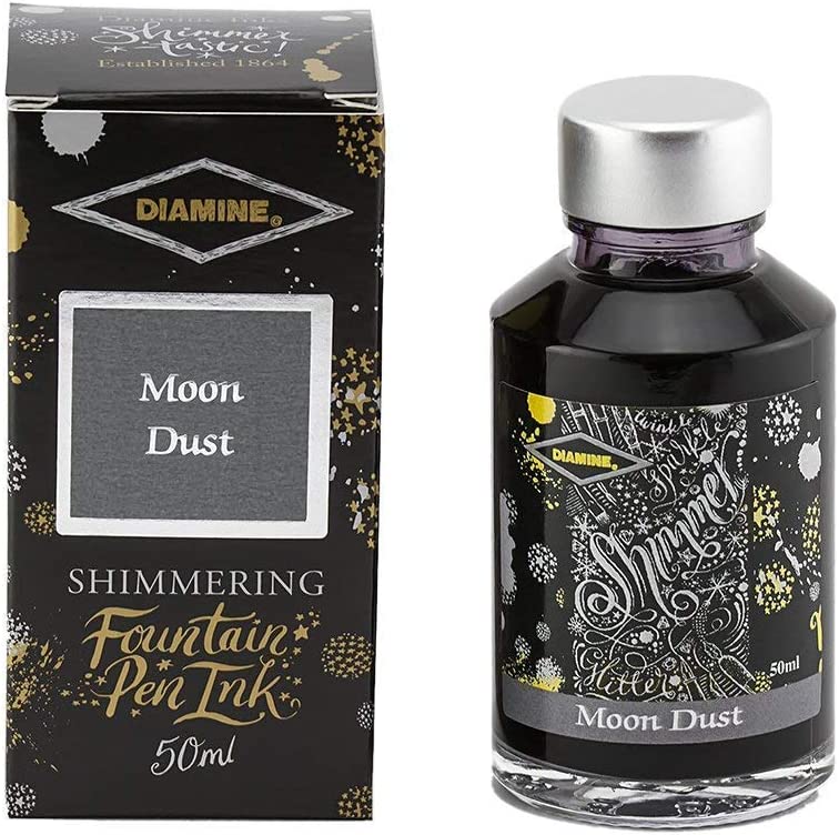 Diamine Shimmering Fountain pen Inks 50ml - Moon Dust