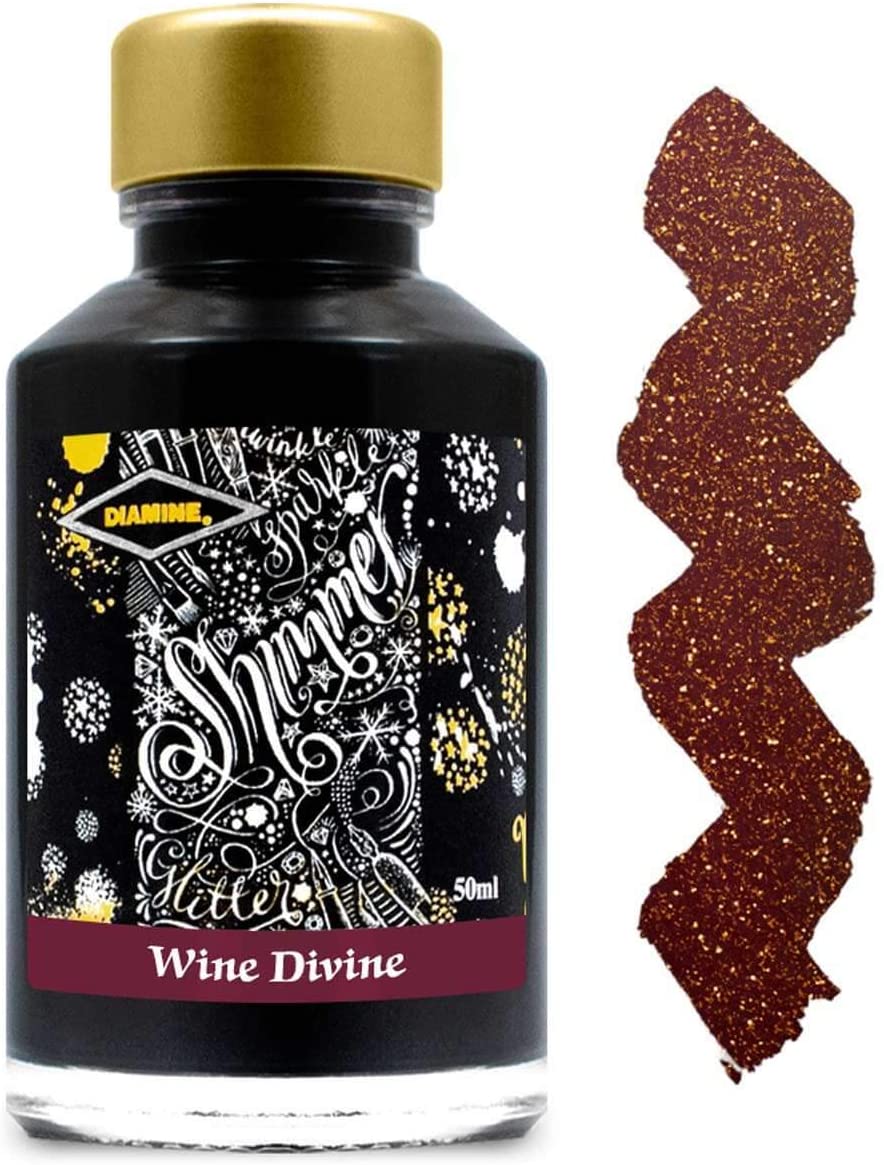 Diamine Shimmering Fountain pen Inks 50ml - Wine Divine