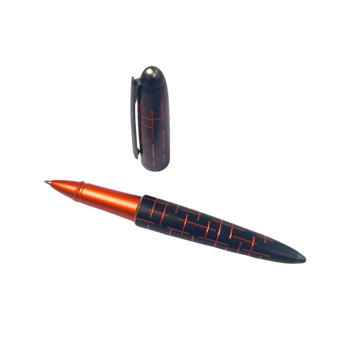 Diplomat Elox Matrix Rollerball Pen - Black/Orange
