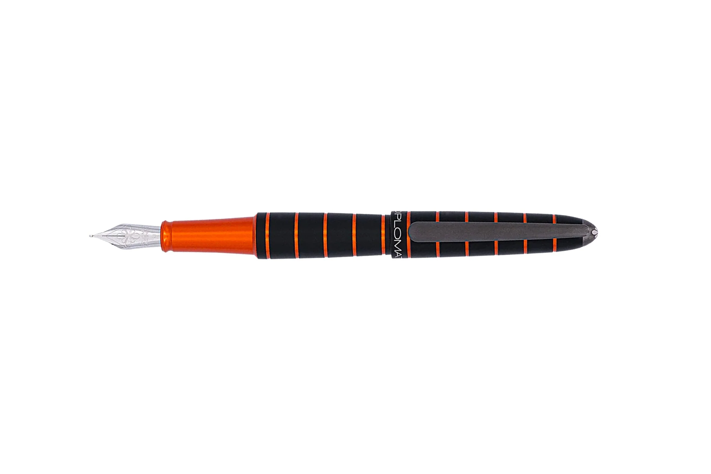 Diplomat Elox Ring Fountain Pen - Orange Black