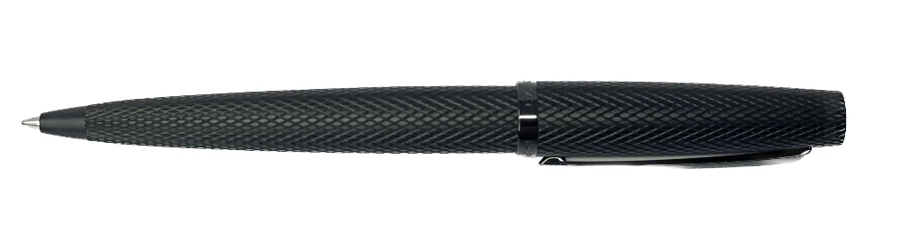 Diplomat Viper Guilloche Ballpoint Pen - Black