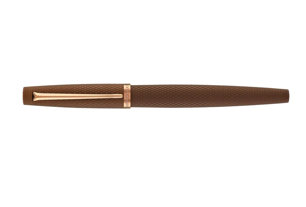 Diplomat Viper Guilloche Fountain Pen - Brown - Image 2