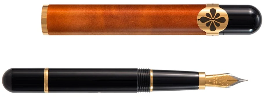 Diplomat XO Fountain Pen – Camel Leather - Lacquer Brown/Gold Limited Edition
