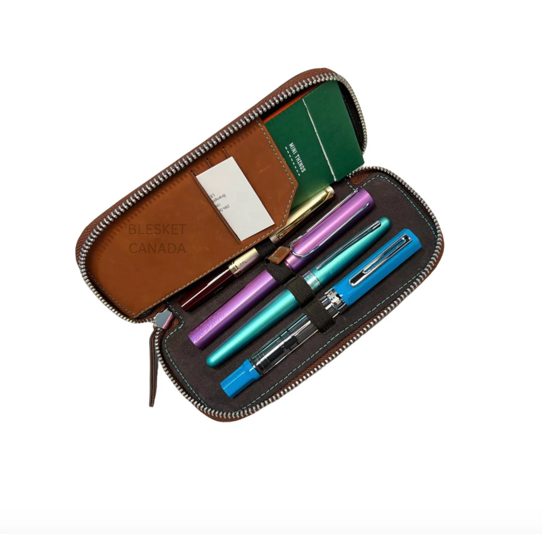 Endless Companion 3 Pen Adjustable Pen Pouch Brown - Image 2
