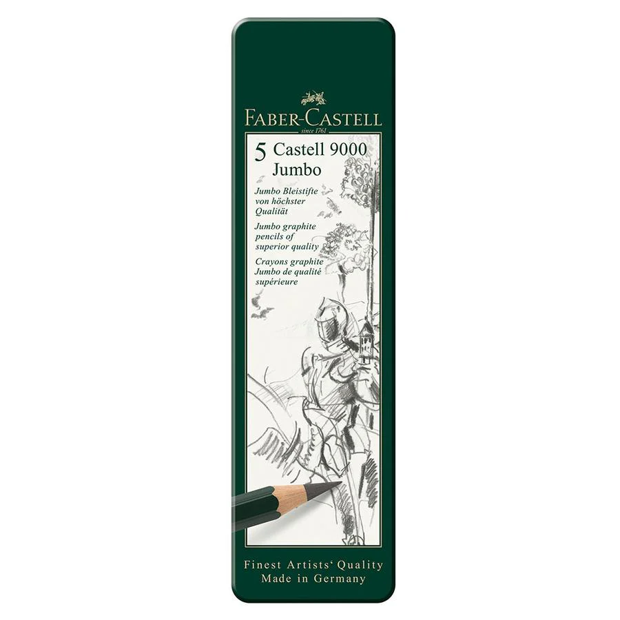 Faber-Castell - Castell 9000 Jumbo tin of 5 - Image 2