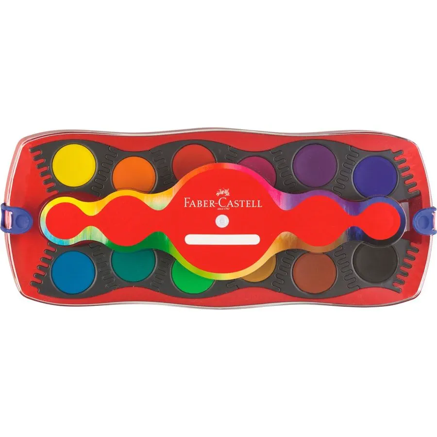 Faber-Castell Connector Paint Box of 12 Colours - Image 2
