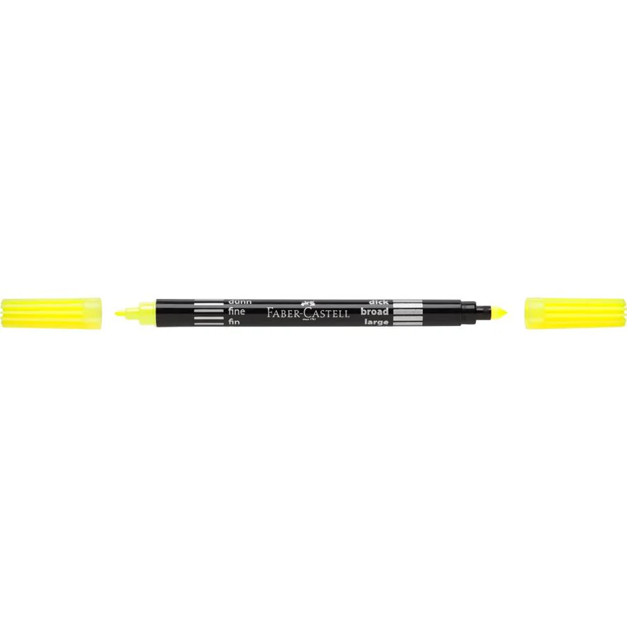 Faber-castell Double-ended felt tip pen, Neon, Cardboard wallet of 10 - Image 2