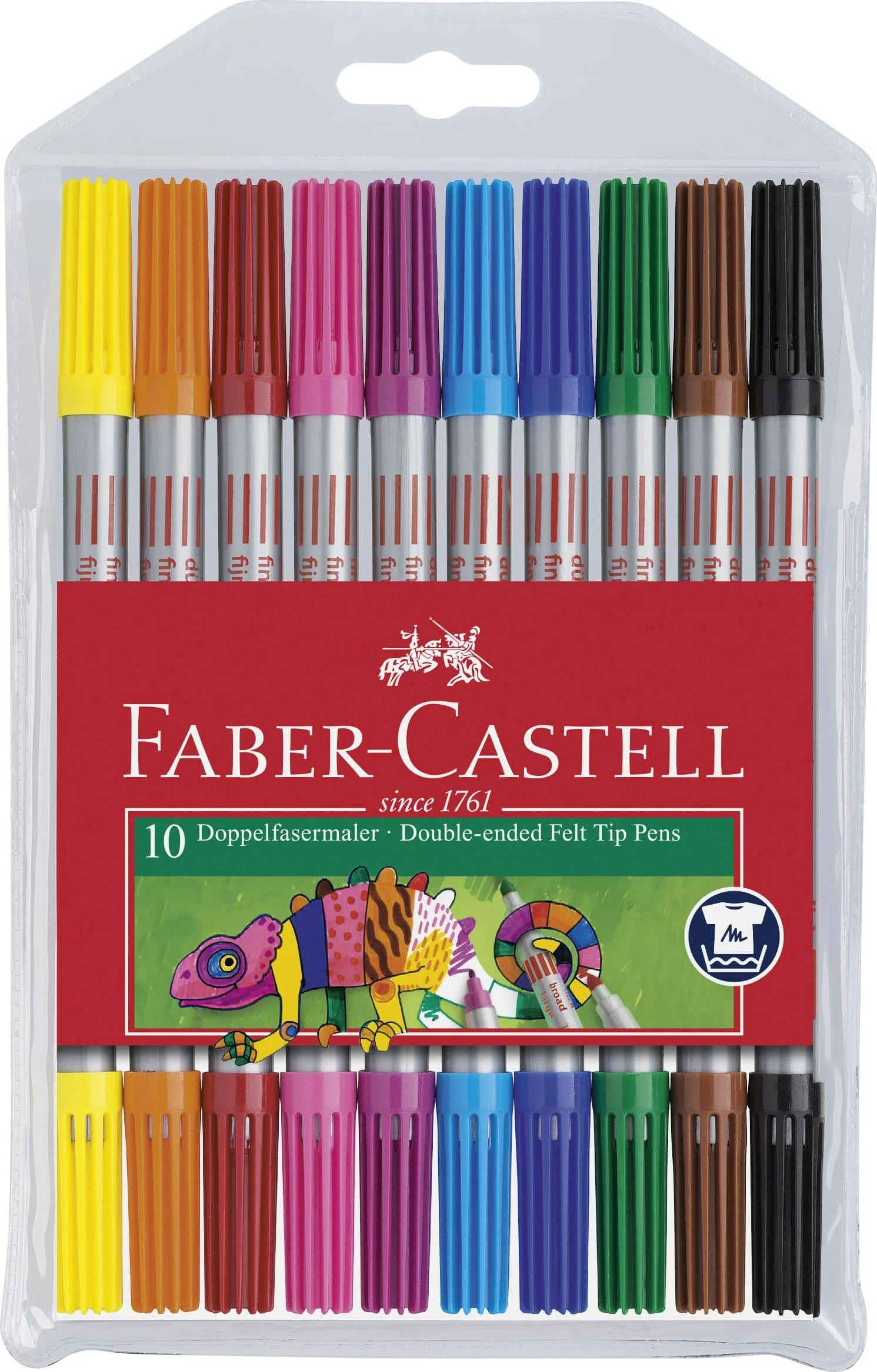 Faber-Castell Double Fibre-Tip Pen Set of 10