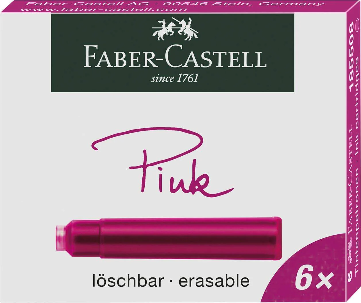 Faber Castell Ink Cartridge Box of 6 - Image 2