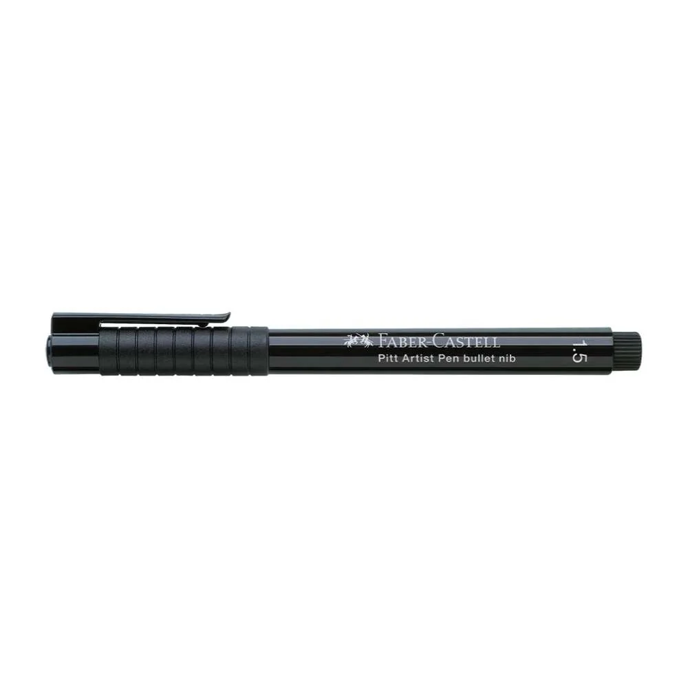 Faber Castell Pitt Artist Pen® 1.5mm Bullet Tip - Black - Image 2