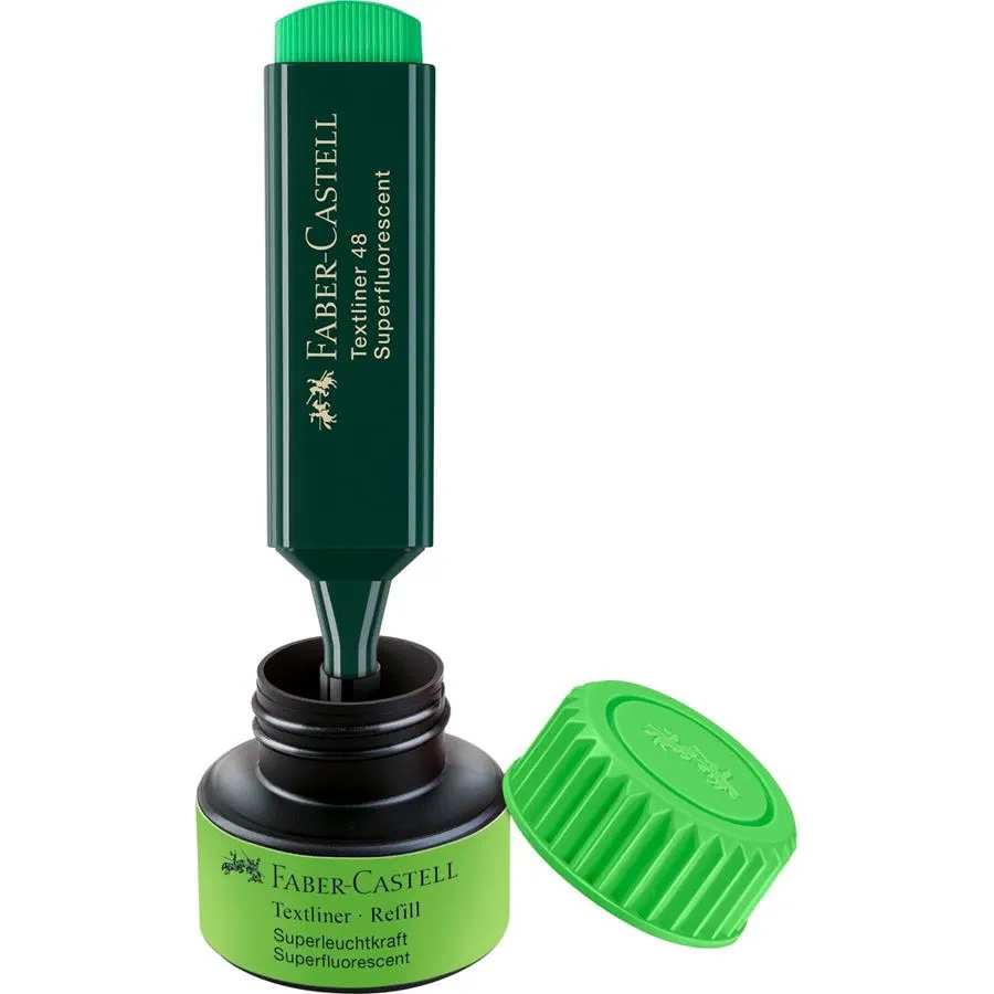 Faber Castell Textliner 1549  Refill System, Green - Image 2