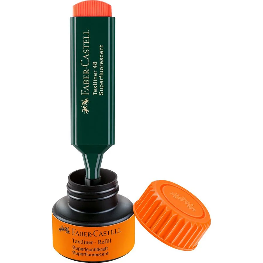 Faber Castell Textliner 1549  Refill System, Orange - Image 2
