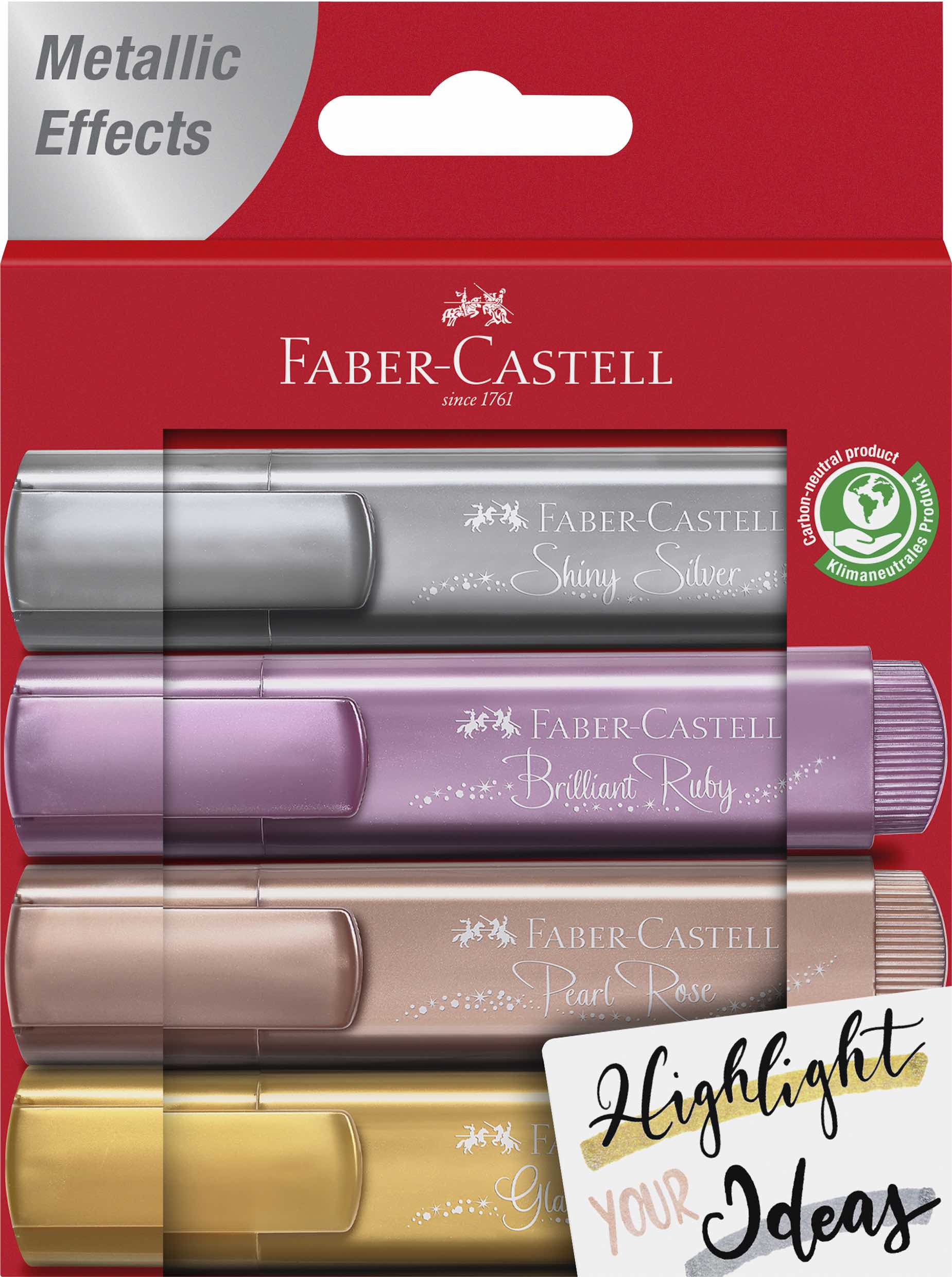 Faber-Castell Textliner 46 metallic wallet of 4 #154640 - Image 2