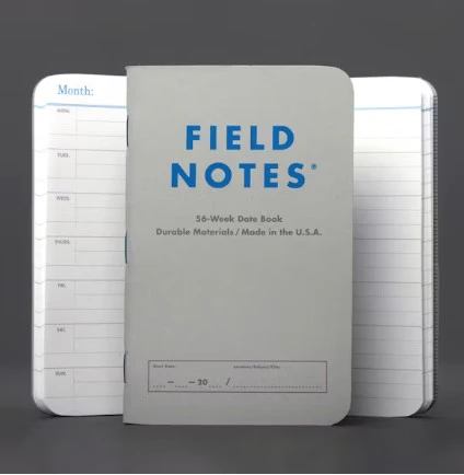 Field Notes Index: Ledger &amp; Date Books with receipt pockets - set of 2 - Image 2