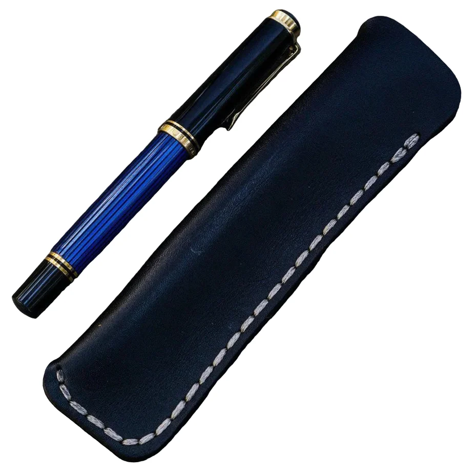 Galen Leather - Single Fountain Pen Case/Pen Pouch - Black