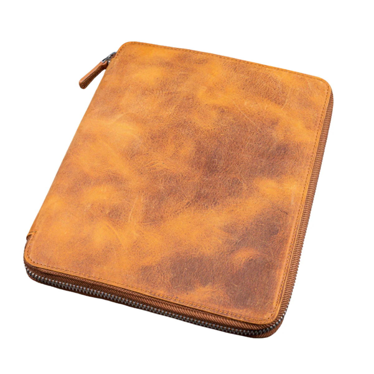 Galen Leather Zippered Leuchtturm1917 B5 & Extra Large Moleskine Folio - Crazy Horse Brown - Image 2