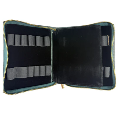 Girologio 12 Pen Zip Pen Case - Pacific Green - Image 2