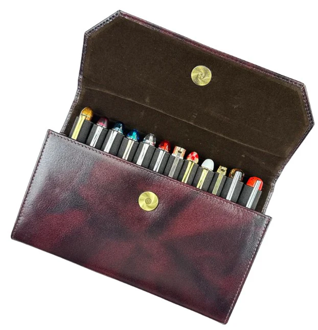 Girologio 12 Penfolio Clutch - Oxblood - Image 2