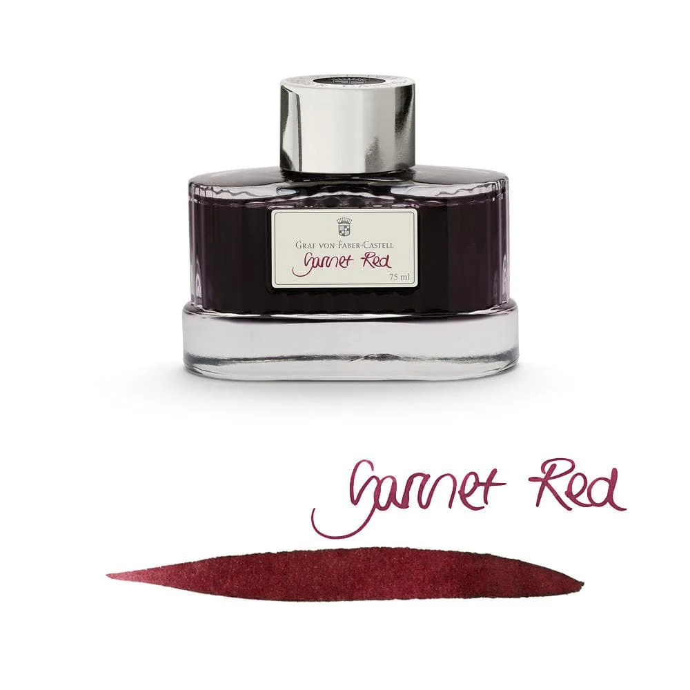 Graf Von Faber-Castell 75ml Ink Bottle - Garnet Red