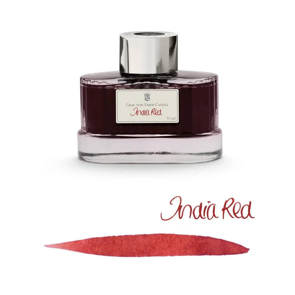 Graf Von Faber-Castell 75ml Ink Bottle - India Red