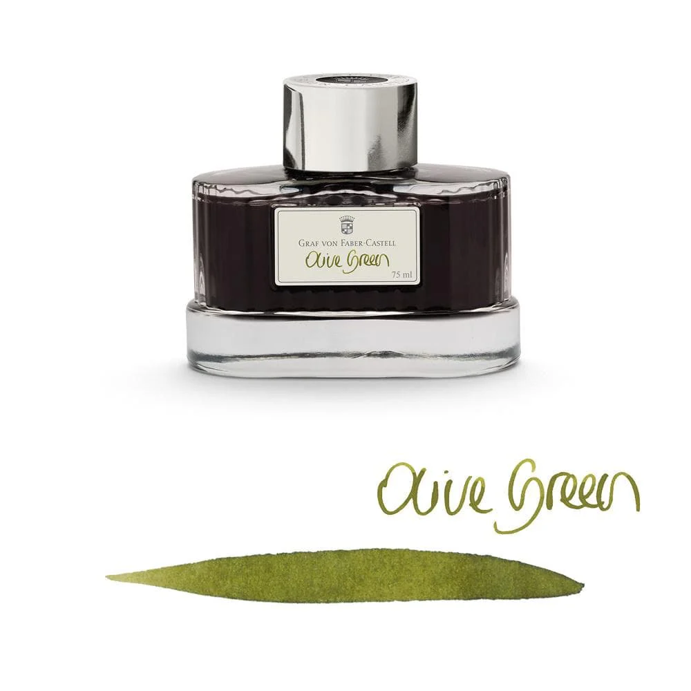 Graf Von Faber-Castell 75ml Ink Bottle - Olive Green