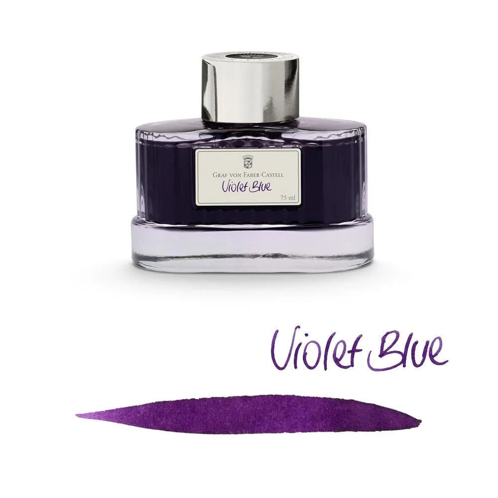 Graf Von Faber-Castell 75ml Ink Bottle - Violet Blue