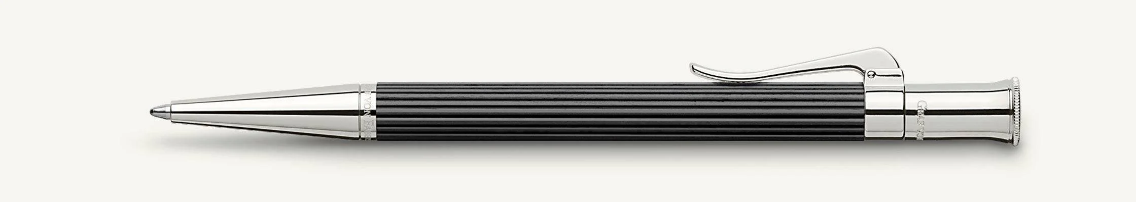 Graf von Faber Castell Classic Ebony Black Platinum Ballpoint