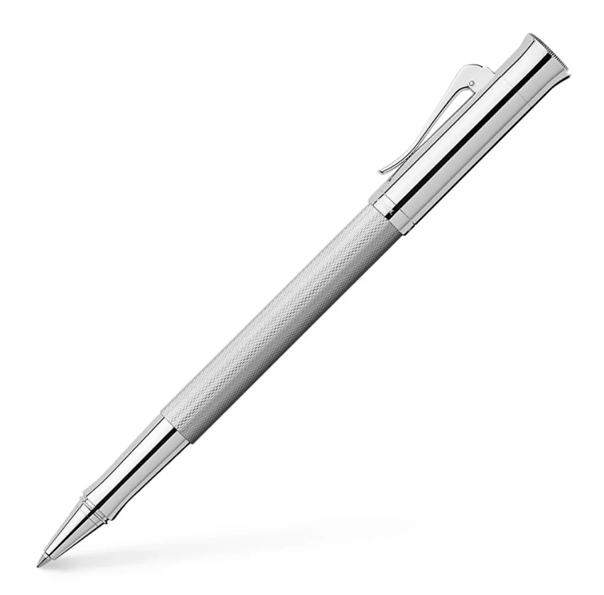 Graf von Faber Castell Guilloche Rhodium Rollerball Pen - Image 2