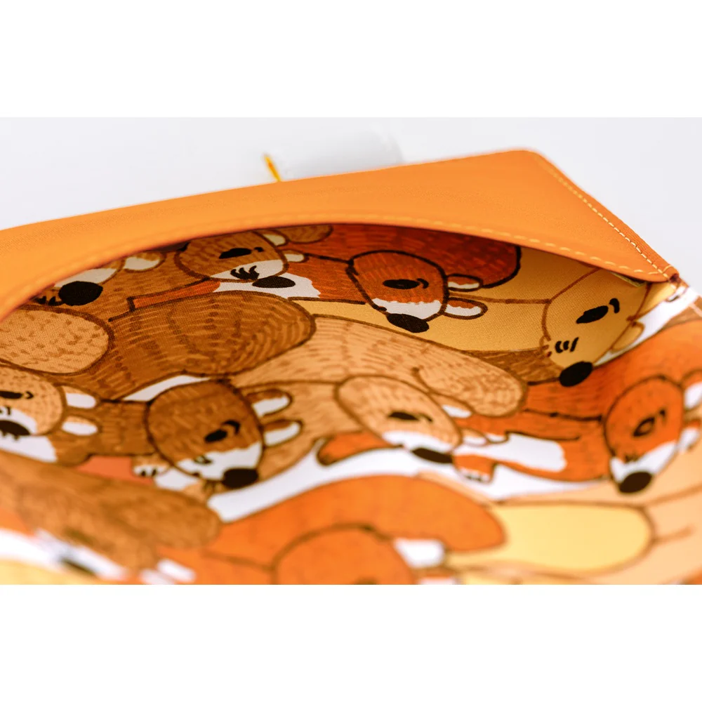 Hobonichi 2026 100%ORANGE Squirrel Squadron Book Cover A6 - Image 3