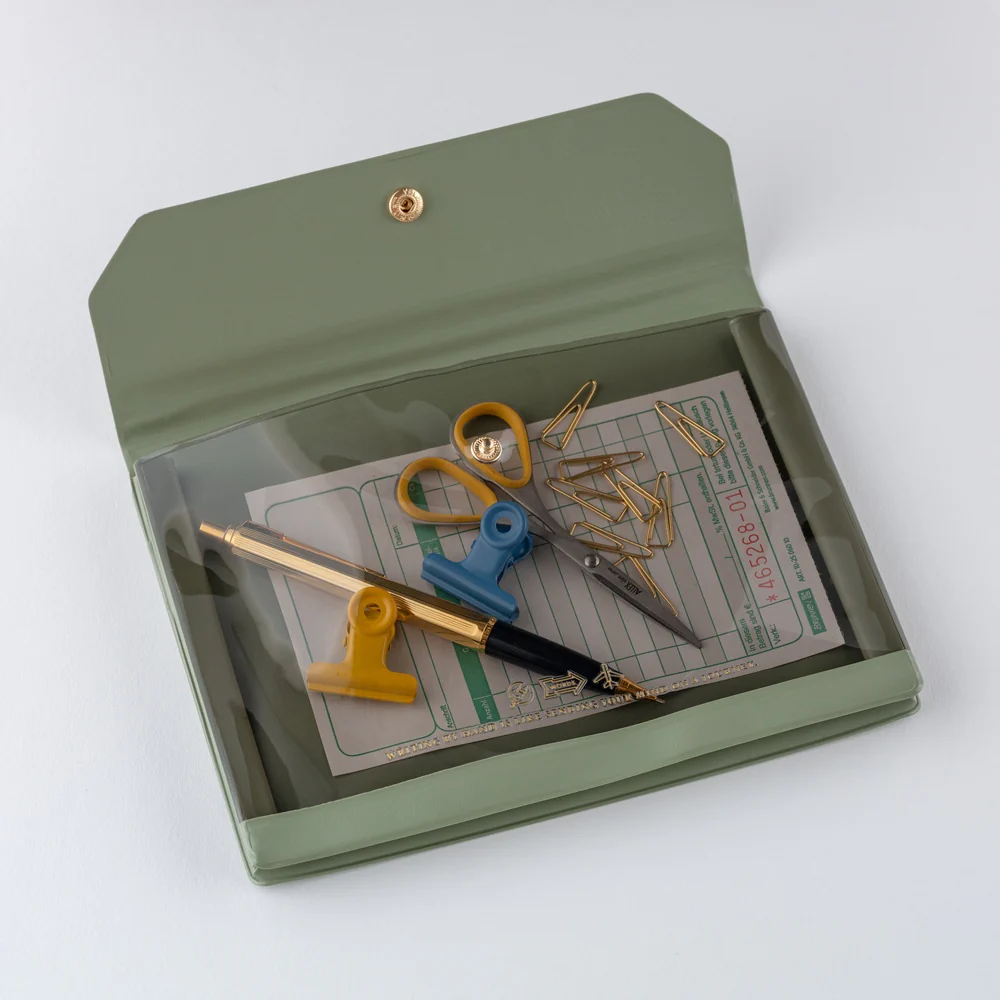 Hobonichi 2026 Alettone Document Case – A6 – Olive - Image 3