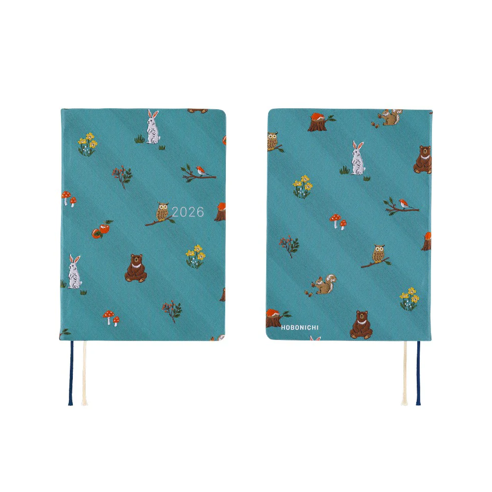 Hobonichi 2026 Bow and Tie In the Forest Journal A6 HON - English January Start