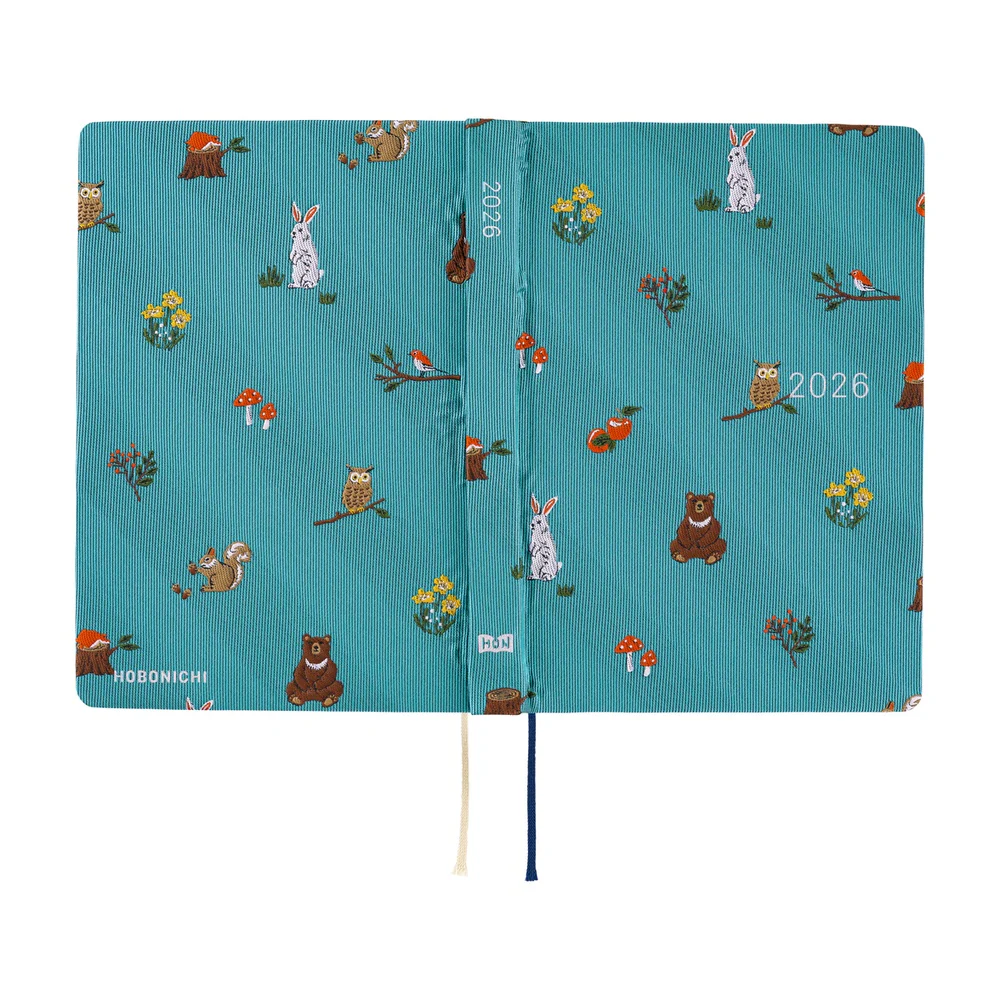 Hobonichi 2026 Bow and Tie In the Forest Journal A6 HON - English January Start - Image 3