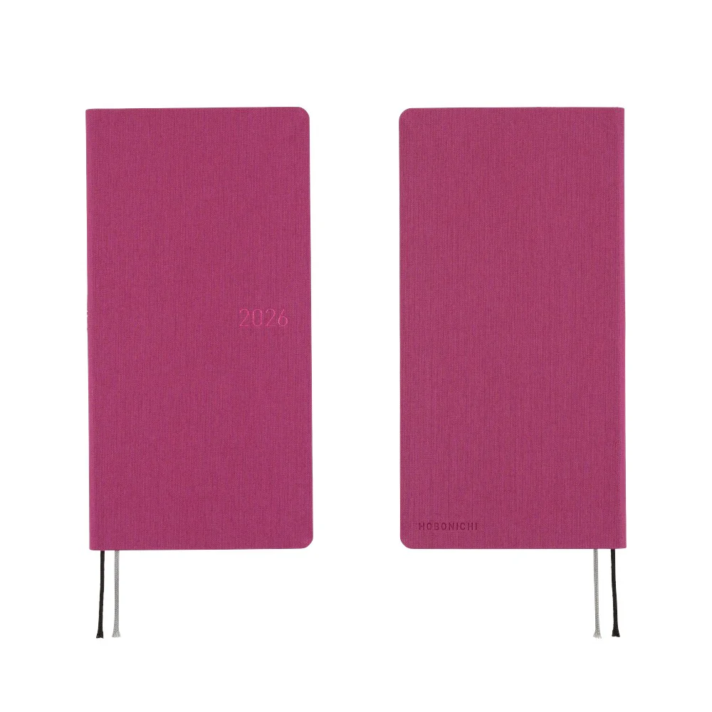 Hobonichi 2026 Colors Peony Purple Journal - Mega English Tall & Slim January Start