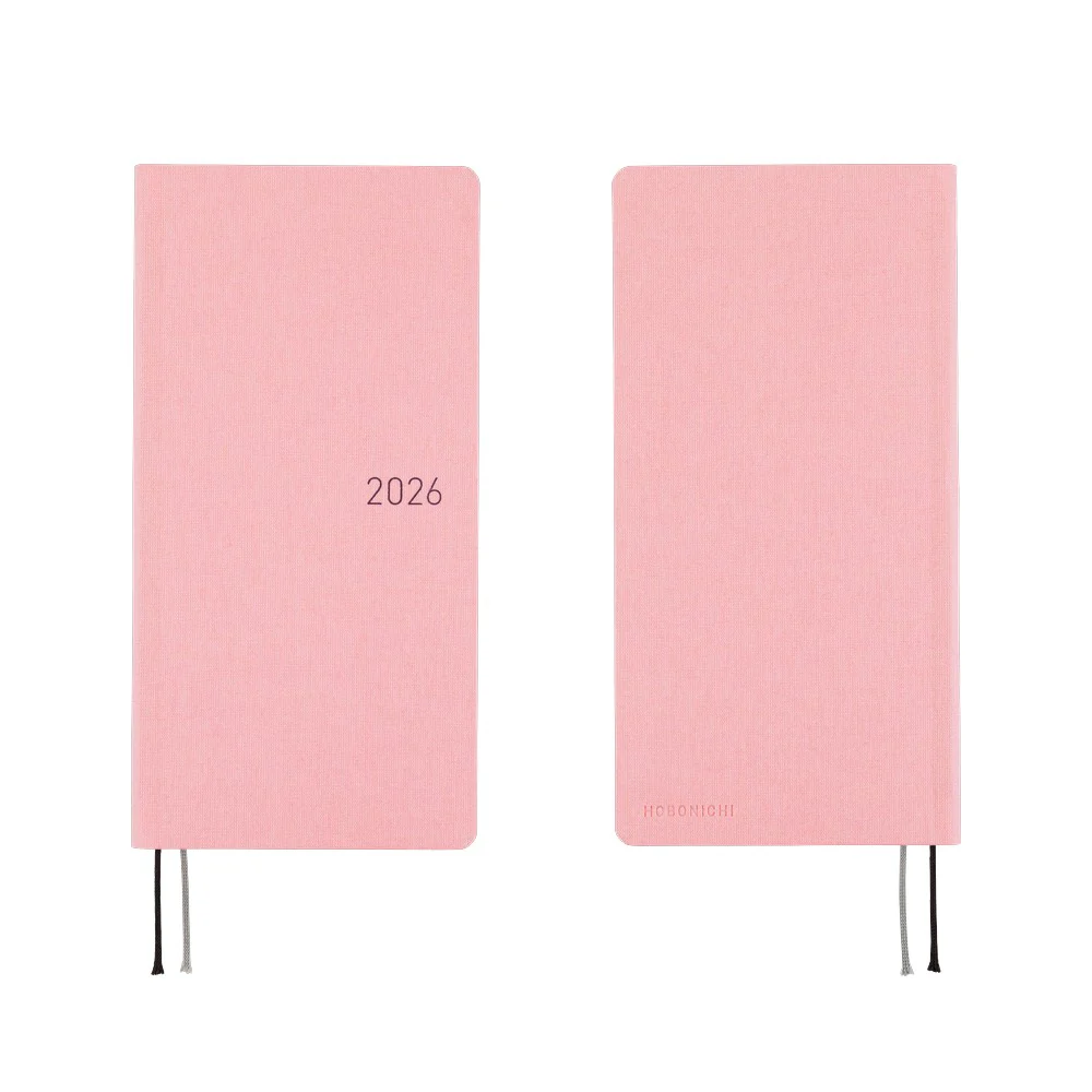 Hobonichi 2026 Colors Strawberry Milk Journal - Mega English Tall & Slim January Start - Image 2