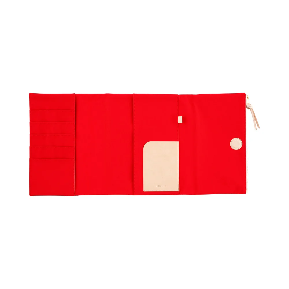 Hobonichi 2026 Cover Tragen in Red Tri-Fold with Magnetic Closure - A5 Cousin - Image 2