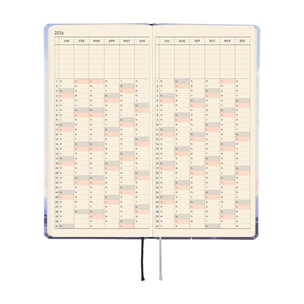 Hobonichi 2026 Kyohei Sakaguchi En Route to Kumamoto Port at Dawn Journal - English Tall & Slim January Start - Image 5