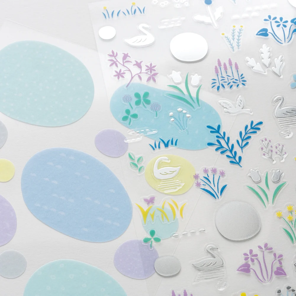 Hobonichi 2026 Layering Stickers – Yuri Sanae "Forest Lake" (2 Sheets) - Image 3