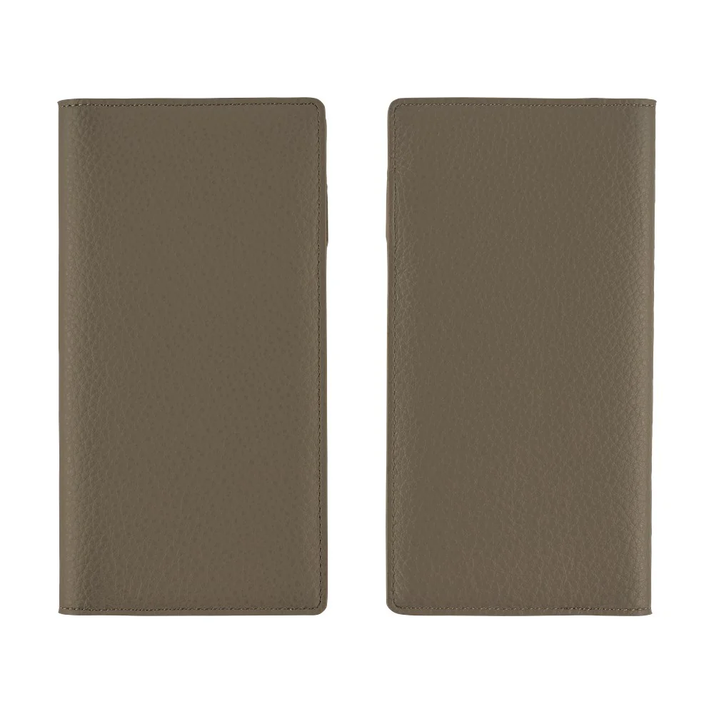 Hobonichi 2026 Leather: Taut (Gray & Light Blue) Techo Weeks Cover
