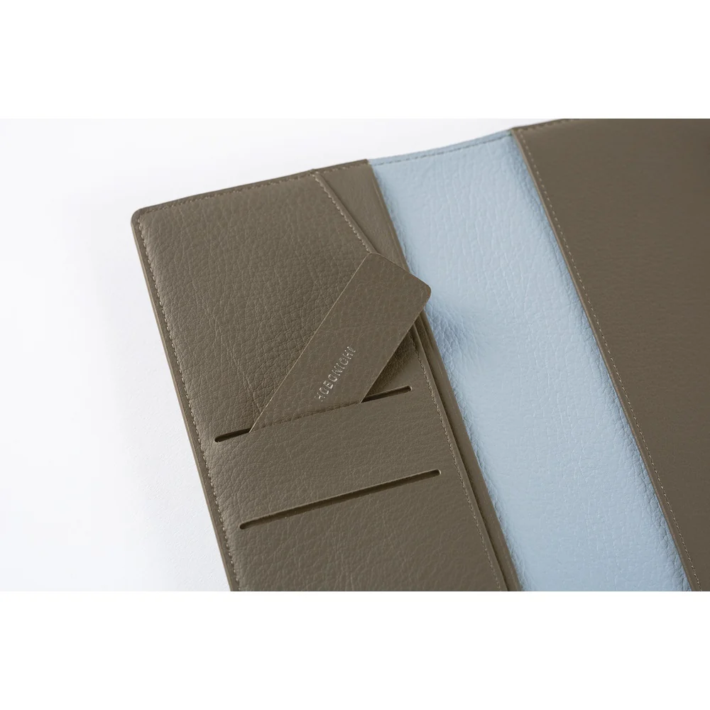 Hobonichi 2026 Leather: Taut (Gray & Light Blue) Techo Weeks Cover - Image 2