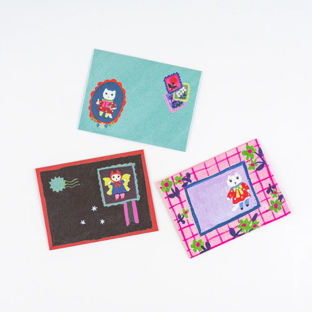 Hobonichi 2026 Mini Letter Set – Yumi Kitagishi White Cat’s World - Image 3