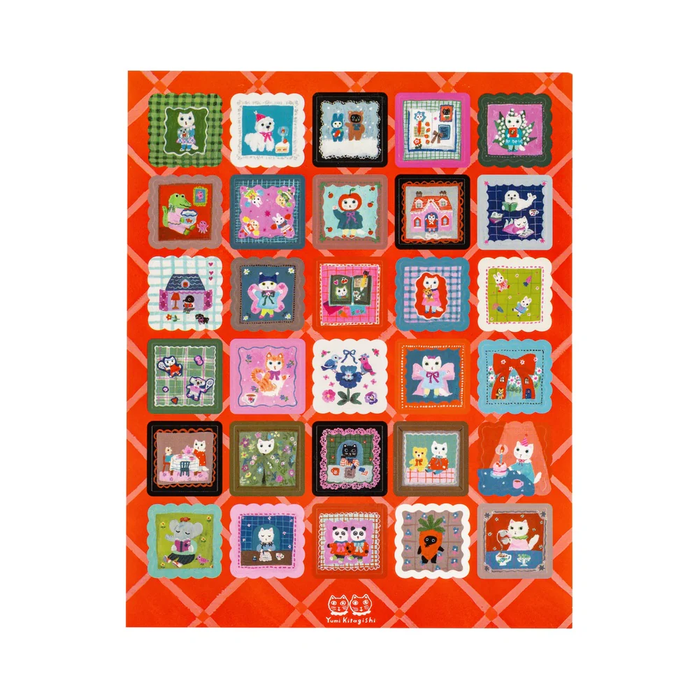 Hobonichi 2026 Stickers – Yumi Kitagishi Daily Life of White Cat